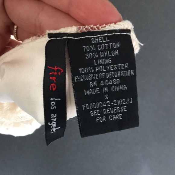 Ivory Lace Long Sleeve Boho Dress - Picture 6 of 8